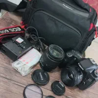 ستکاملCanon60Dبادولنز+لوازمکامل(فوقالعاده تمیز