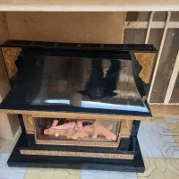 بخاری گازی شومینه گل کاران  دو  شعله در حد نو