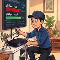 نصب نصاب انتن تنظیم تعمیر و فروش گیرنده دیجیتال