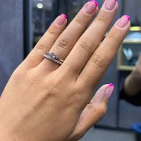 حلقه و پشت حلقه جواهر الماس معدنی با شناسنامه GIA|جواهرات|تهران, ایوانک|دیوار