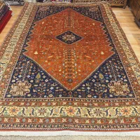 قالی ۶متری دستباف آباده شیراز رنگ گیاهی