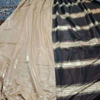 پرده کرم و قهوه ای