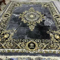 فرش ۱۲ متری طوسی و طلاکوب