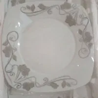 میوه خور ی انواع وخیار خوری  .بشقاب چینی گل سرخ