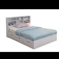 تخت خواب دونفره 180×۲۰۰خام به همراه میزآرایش‌