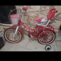 دوچرخه سایز ۱۶ دخترانه صورتی