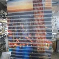 تولید پرده زبرا چاپی لوگو مناسب دفتر پش شیشه مغازه|پرده، رانر، رومیزی|قدس, شهرقدس|دیوار