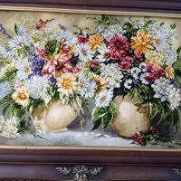 تابلو فرش با نقشه های ابریشمی دلربا