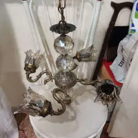 لوستر ۴ شاخه و ۸ شاخه با دیوار کوب برنزی