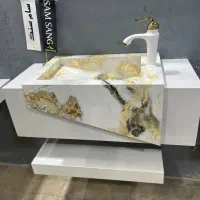 روشویی سفید طلایی پرسلان|لوازم سرویس بهداشتی|اصفهان, سرچشمه|دیوار