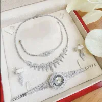 سرویس نقره زنانه ساعت نقره بدون تفاوت با طلا|بدلیجات|تبریز, |دیوار