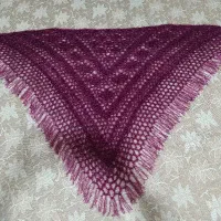 رو دوشی کاموایی / روسری کاموایی