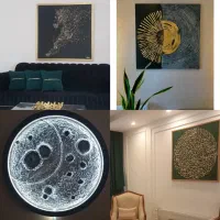 تابلو ورق طلا