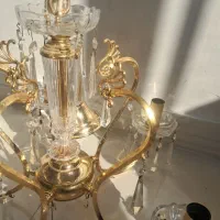 دو لوستر برونز  ۵ شعله و ۱۰ شعله|لوستر و چراغ آویز|تهران, وصفنارد|دیوار