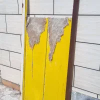 دوعدد در فلزی یک لنگه سالم|مصالح و تجهیزات ساختمان|اهواز, منبع اب|دیوار