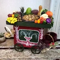 گاری شب یلدا. چرخ متحرک|صنایع دستی و سایر لوازم تزئینی|قم, دانش|دیوار