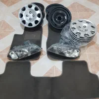 ۴ عدد رینگ فابریک پژو، چراغ جلو،کف پایی موکتی