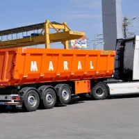 ساخت تریلی کمپرسی کفی تیغه لبه