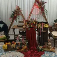 دیزاین دکور خنچه پیچی میوه گل آرایی شب چله شب یلدا