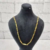 گردنبند مدل کبریتی رنگ طلایی