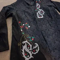 کت تک زنانه روش تیکه دوزی شده و پارچه طرح دار|لباس|گرگان, |دیوار