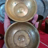 بشقاب دیوارکوب مسی قدیمی|کلکسیون اشیاء عتیقه|آمل, |دیوار