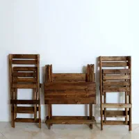 میز و صندلی کافه برتوریا مدل اریان/ تاشو تمام چوبی|صندلی و نیمکت|تهران, یافت آباد جنوبی|دیوار