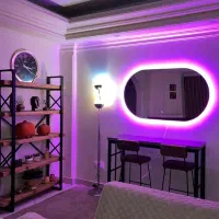 اینه دکوراتیو بین کابینتی  بک لایت دفورمه اقساط