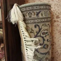 یک عدد قالیچه کاشان سبز پسته ای دستبافت|فرش|پردیس, فاز ۲|دیوار