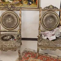 مبل استیل طرح طاوس شیک با چوب گردو|مبلمان خانگی و میز عسلی|تهران, شهرک صدرا|دیوار
