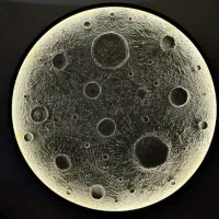 تابلوماه برجسته شده باخمیربتونه وال ای رنگی|تابلو، نقاشی، عکس|نور, |دیوار