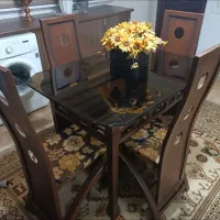 میز ناهار خوری 4 نفره دو طبقه