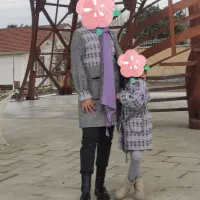 ست مادر و دختر شنل بافت