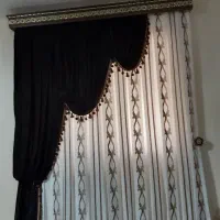 دو عدد پرده تور با  دوعدد والان مخمل شیک مجزا|پرده، رانر، رومیزی|رشت, پل تالشان|دیوار