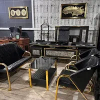 نیمست مبل مدرن فلزی کمجاآیلین/صندلی گردان میزمدیر|دفتر کار|رشت, گلسار|دیوار