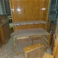 کمد  با چوب راش و ویترین شیشه ای با چوب راش|جاکفشی، کمد، دراور|جهرم, |دیوار