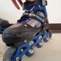 اسکیت رنگ آبی در سایز های ۳۳و۳۴و۳۵و۳۶ مناسب کودک|دوچرخه، اسکیت، اسکوتر|چهاردانگه (تهران), |دیوار