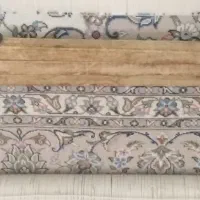 فرش دستبافت کرم رنگ