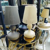 آباژور باشید نخی ابریشمی چراغ خواب|چراغ خواب و آباژور|مشهد, کوشش|دیوار