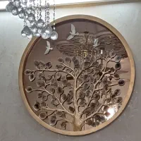 تابلو برجسته بروز ترند آینه و پلی استرو چوب