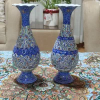 رومیزی ترمه و گلدان