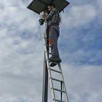 نصب و راه اندازی دوربین اسپیددام ptz ورادیو وایرلس|خدمات پیشه و مهارت|رشت, گلباغ نماز|دیوار