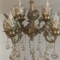 لوستر ۵ شاخه ۱۰ شعله آلومینیومی
