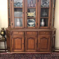 ویترین سه در قدیمی چوب گردو|بوفه، ویترین، کنسول|تهران, گمرک|دیوار