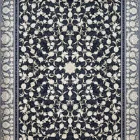 فرش صفاریان طرح شیما۱۲۰۰شانه‌گلبرجسته زمینه سرمه|فرش|شیراز, عادل آباد|دیوار