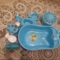 لوازم حمام کودک ابی رنگ