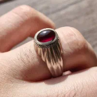 انگشتر دستساز قدیمی با عقیق کهنه دونه عیاری