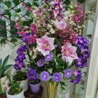 جام گل مصنوعی بلند