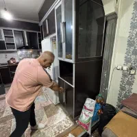 کابینت بدنه فلز درب ام دی اف هود سینک صفحه mdf|آب‌چکان و نظم‌دهنده ظروف|گرگان, |دیوار