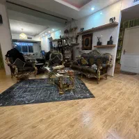 یک دست مبلمان چوبی نیم ست یه کنسول